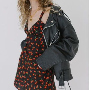 Monika the Label Alana Slip Dress in Black Cherry